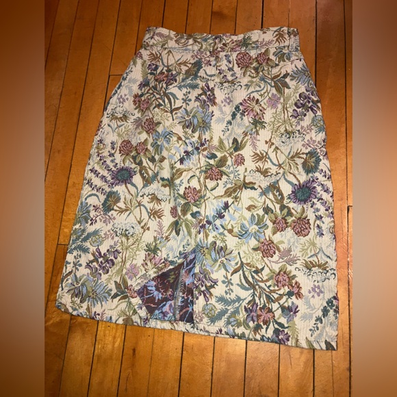 Vintage floral style midi skirt - Picture 8 of 8